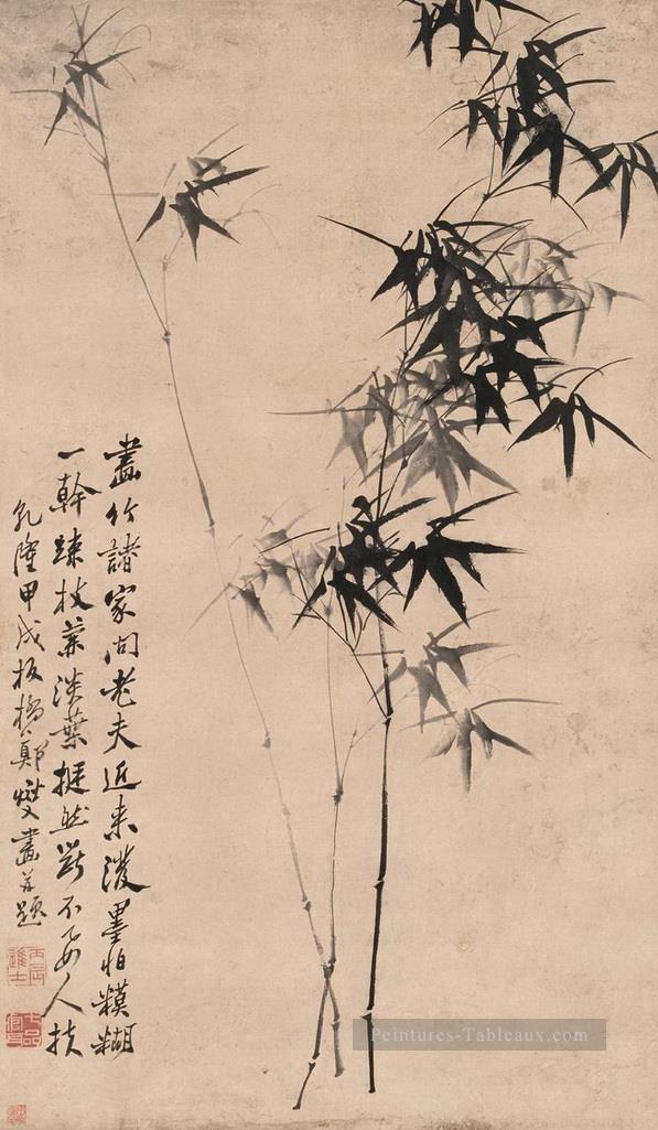 Zhen banqiao Chinse bambou 2 Peintures à l'huile